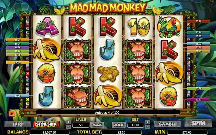 Mad Mad Monkey Slots ICE36